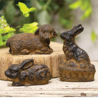 3 Set Beeswax Lamb & Bunnies - The Fox Decor